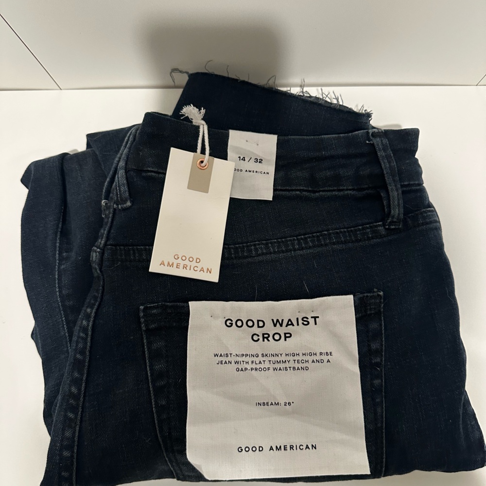 Good American Dark Blue Ankle Jeans